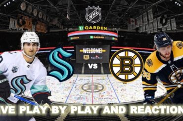 Seattle Kraken vs Boston Bruins Live Play-By-Play & Reactions