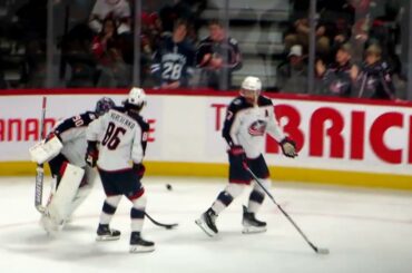 Sean Kuraly during pre-game warm-up at the Blue Jackets @ Senators game