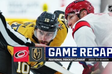 Hurricanes @ Golden Knights 2/17 | NHL Highlights 2024