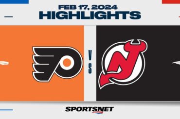 NHL Stadium Series Highlights | Flyers vs. Devils - February 17, 2024