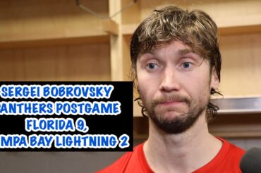 Sergei Bobrovsky, Panthers Postgame: Florida 9, Tampa Bay Lightning 2