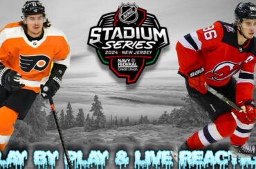 Philadelphia Flyers vs New Jersey Devils Live Reaction | NHL Stadium Series | #shorts