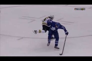 Brad Marchand DESTROYED by Zach Hyman (Leafs vs. Bruins 2018 NHL Playoffs)