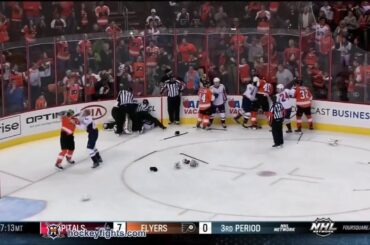 Capitals vs Flyers line brawl Nov 1, 2013