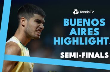 Alcaraz vs Jarry; Diaz Acosta vs Coria in Argentine Derby | Buenos Aires 2024 Semi-Final Highlights