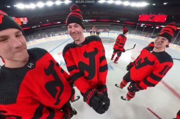 Selfie Cam @ Stadium Series | Panarin, Zamula, Horvat, Bastian