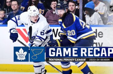 Maple Leafs @ Blues 2/19 | NHL Highlights 2024