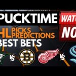 NHL Predictions, Picks & Odds | Red Wings vs Kraken | Senators vs Lightning | PuckTime Feb 19