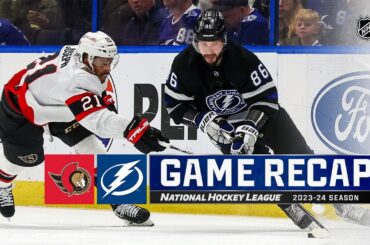 Senators @ Lightning 2/19 | NHL Highlights 2024