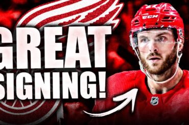 STEVE YZERMAN MAKES A GREAT SIGNING (Detroit Red Wings Extend Michael Rasmussen) NHL News 2024