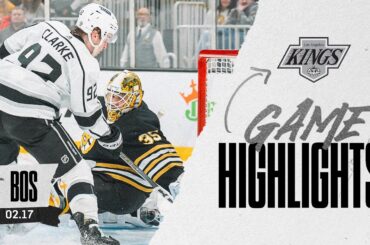 Brandt Clarke scores First NHL Goal in OT Thriller over Boston Bruins | LA Kings Game Highlights