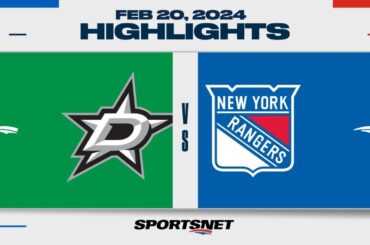 NHL Highlights | Stars vs. Rangers - February 20, 2024