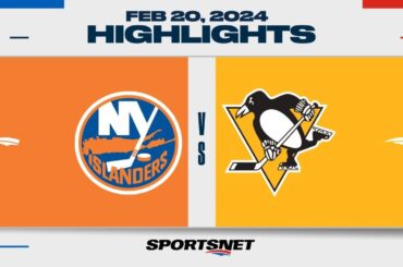 NHL Highlights | Islanders vs. Penguins - February 20, 2024