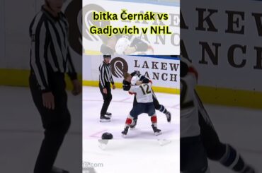 Bitka Erik Černák vs Jonah Gadjovich. Pre Černáka to bola 10. bitka v NHL #nhl #sk #erikcernak