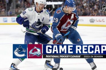 Canucks @ Avalanche 2/20 | NHL Highlights 2024