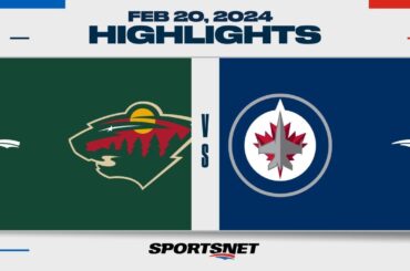 NHL Highlights | Wild vs. Jets - February 20, 2024