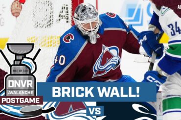 Georgiev and the Colorado Avalanche take down the Vancouver Canucks with stellar defensive effort