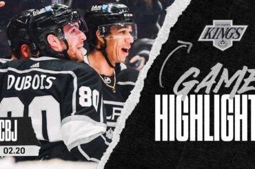 Quinton Byfield scores GOAL OF THE YEAR in Win over Columbus Blue Jackets | LA Kings Game Highlights