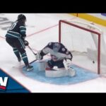 Sharks' Anthony Duclair Flies In To Net His 10th Goal Of Season After Losing Control Of Puck