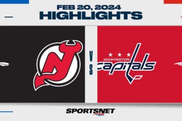 NHL Highlights | Devils vs. Capitals - February 20, 2024