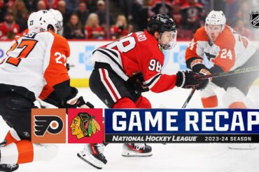 Flyers @ Blackhawks 2/21 | NHL Highlights 2024