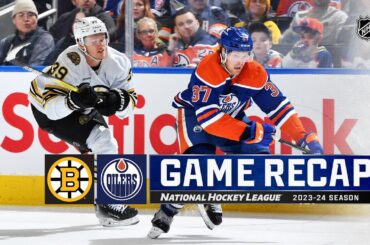 Bruins @ Oilers 2/21 | NHL Highlights 2024