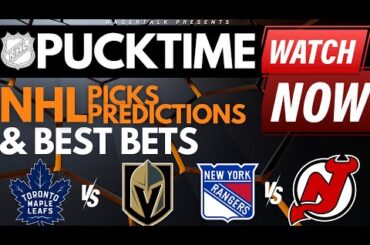 NHL Predictions, Picks & Odds | Avalanche vs Red Wings | Rangers vs Devils | PuckTime Feb 22