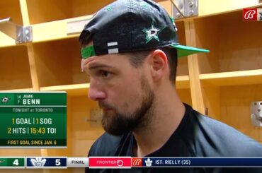 Jamie Benn PostGame Interview | Dallas Stars vs Toronto Maple Leafs