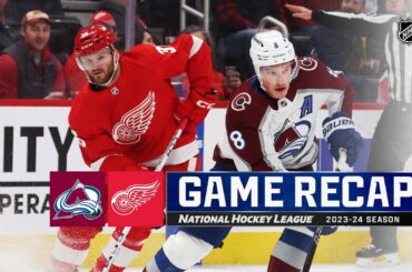 Avalanche @ Red Wings 2/22 | NHL Highlights 2024