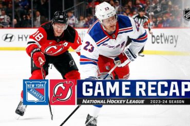 Rangers @ Devils 2/22 | NHL Highlights 2024