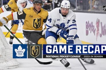 Maple Leafs @ Golden Knights 2/22 | NHL Highlights 2024