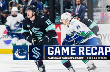 Canucks @ Kraken 2/22 | NHL Highlights 2024