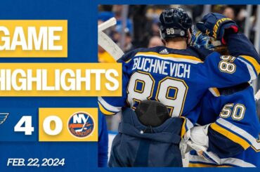 Game Highlights: Blues 4, Islanders 0