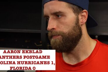 Aaron Ekblad, Panthers Postgame: Carolina Hurricanes 1, Florida 0