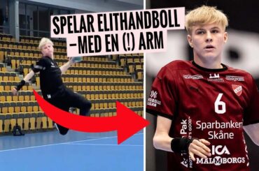 Spelar i handbollsligan – med en (!) arm