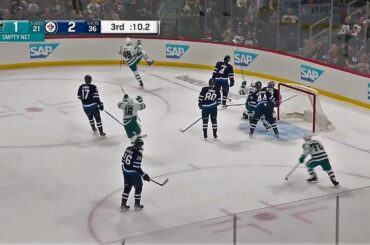 Tomas Hertl's last-minute goal vs Jets (6 mar 2023)