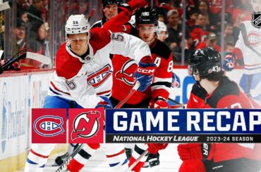 Canadiens @ Devils 2/24 | NHL Highlights 2024