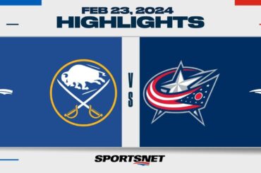 NHL Highlights | Sabres vs. Blue Jackets - February 23, 2024