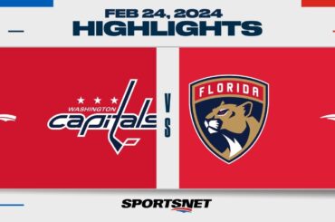 NHL Highlights | Capitals vs. Panthers - February 24, 2024