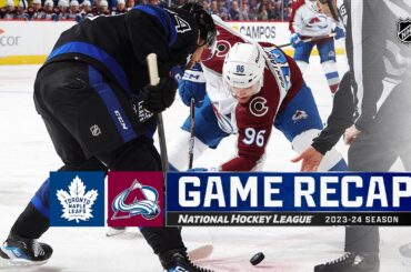 Maple Leafs @ Avalanche 2/24 | NHL Highlights 2024