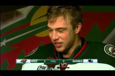 Darcy Kuemper after the Wild win vs. the Sharks