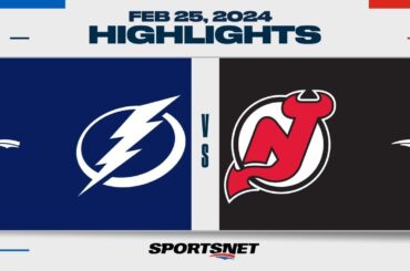 NHL Highlights | Lightning vs. Devils - February 25, 2024