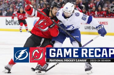 Lightning @ Devils 2/25 | NHL Highlights 2024