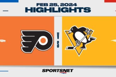 NHL Highlights | Flyers. Penguins - February 25, 2024