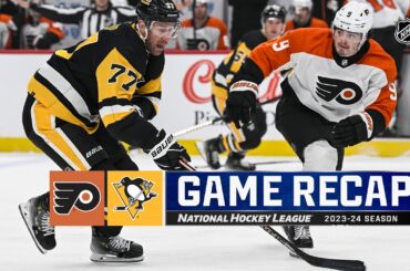 Flyers @ Penguins 2/25 | NHL Highlights 2024