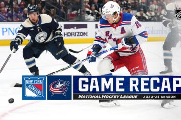 Rangers @ Blue Jackets 2/25 | NHL Highlights 2024