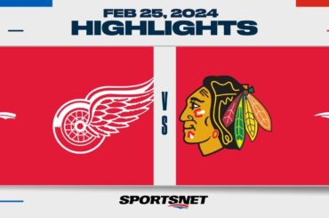 NHL Highlights | Red Wings vs Blackhawks - February 25, 2024