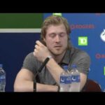 Brock Boeser breaks down when reporter asks about his dad Duke