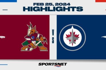 NHL Highlights | Coyotes vs. Jets - February 25, 2024