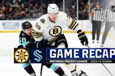 Bruins @ Kraken 2/26 | NHL Highlights 2024